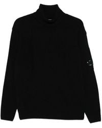 C.P. Company - Logo Wool Turtle-Neck Sweater - Lyst
