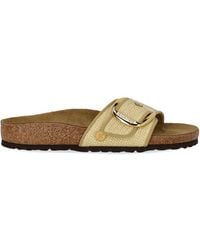 Birkenstock - Madrid Raffia Big Buckle Natural Sandal - Lyst