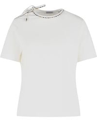 Burberry - 'Frankie Bow' Cotton T-Shirt - Lyst