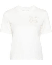 Palm Angels - T-Shirt Met Geborduurd Logo - Lyst
