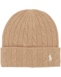 Polo Ralph Lauren - Cable Treen Cashmere and Wool Beanie Hat - Lyst