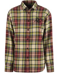 Polo Ralph Lauren - Plaid Shirt With Beaded Logo - Lyst