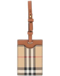Burberry - Check luggage Tag - Lyst