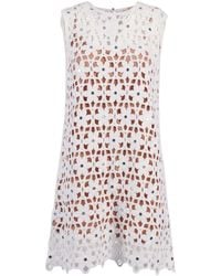 Michael Kors - Faux Crochet Mini Dress - Lyst