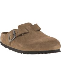 Birkenstock - Boston Wildleder Sabot - Lyst