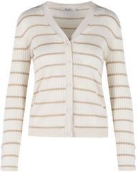Max Mara - 'Pedale' Ivory Cashmere And Silk Cardigan - Lyst