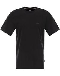 BOSS - Cotton Jersey T-Shirt With Logo - Lyst
