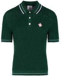 CASABLANCA - Mock Mini Crochet Polo - Lyst