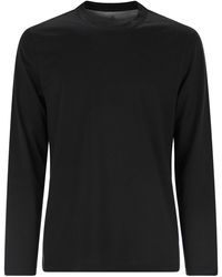 Brunello Cucinelli - Crew Neck Cotton Jersey T Shirt With Long Sleeves - Lyst