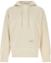 Givenchy - Melange Cream Cotton Sweatshirt - Lyst