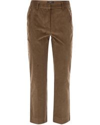Weekend by Maxmara - Marruca Katoenfluwelen Broek - Lyst