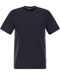 BOSS - Cotton Jersey T-Shirt With Logo - Lyst