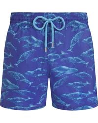 Vilebrequin - Recycled Polyamide Swim Shorts With Whale Print - Lyst