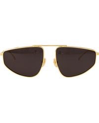 Bottega Veneta - Metal Sunglasses - Lyst
