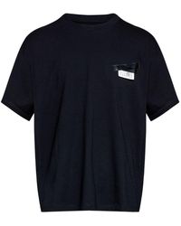MM6 by Maison Martin Margiela - T Shirts En Polos Zwart - Lyst
