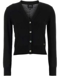 A.P.C. - Cotton Cardigan - Lyst