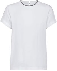 Brunello Cucinelli - Cotton T-Shirt-Donna - Lyst