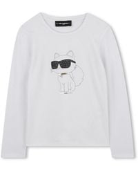 KARL LAGERFELD - T-Shirt With Logo - Lyst