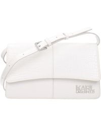 KARL LAGERFELD - Kore Crossbody Bag Polyurethane/Off - Lyst