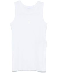 McQueen - Alexander Mc Queen Skull Cotton Tank Top - Lyst