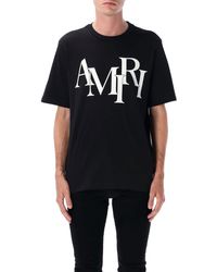 Amiri - Staggered Logo Tee - Lyst