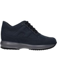 Hogan - Sneakers Interactive Uomo Camoscio Blu/Denim - Lyst