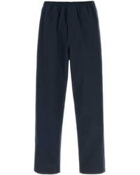 Prada - Navy Blue Cotton Pant - Lyst