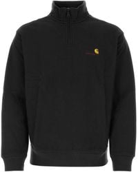 Carhartt - Half Zip American Script Sweatshirt Cotton/Polyest - Lyst