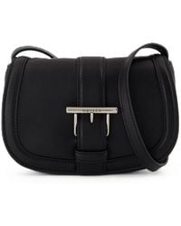 McQueen - T Bar Satchel Mini Purse Alexander Mc Queen Leather Black - Lyst
