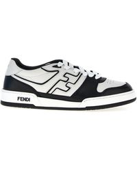 Fendi - Match Sneakers Bianco/Nero-Uomo - Lyst