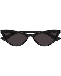 Bottega Veneta - Zonnebril Bv1414 S 001 Zwart/grijs Dames - Lyst