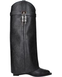 Givenchy - Cowboy Laarzen Vrouwen Leer Zwart - Lyst