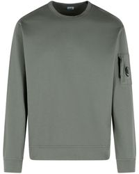 C.P. Company - C.p. Bedrijf Gray Cotton Sweatshirt - Lyst