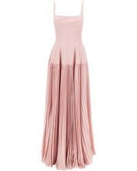 Giovanni bedin - Vestido de largo plisado - Lyst