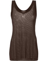 Lemaire - Fein Geripptes Tanktop - Lyst