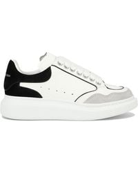 Alexander McQueen - Oversized Panelled Leather Sneakers - Lyst