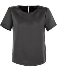 Weekend by Maxmara - Amburgo Satin En Jersey T -shirt - Lyst
