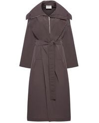 Sportmax - Übergroßer Taft-Trenchcoat Runway Coffee - Lyst