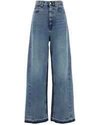 Stella McCartney - Two-Tone Wash Slouchy Straight Leg Jeans - Lyst