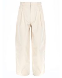Drole de Monsieur - Pleated Wide-Leg Cotton Trousers - Lyst