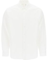 Sacai - Camisa Poplin de algodón de Thomas Mason - Lyst
