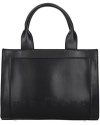 John Richmond - Borse A Mano Donna Poliuretano Nero - Lyst