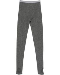 Forte Forte - Forte Leggings de punto de canalé de lana con polainas Forte - Lyst
