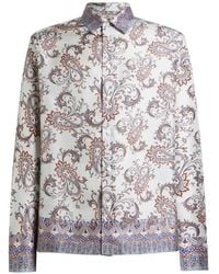 Etro - Paisley Leaf Print Shirt - Lyst