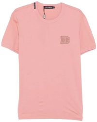 Dolce & Gabbana - T Shirt With Logo Patch - Lyst