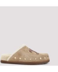 Celine - Triomphe Wedge 15mm Mules - Lyst