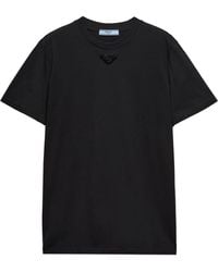 Prada - 'Crewneck T-Shirt - Lyst