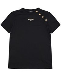 Balmain - T -Shirts und Polos schwarz - Lyst