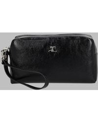Courreges - Courrèges Varnished Leather Clutch - Lyst
