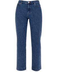 A.P.C. - Straight High Rise Jeans - Lyst
